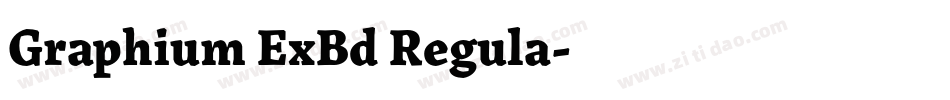 Graphium ExBd Regula字体转换